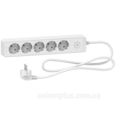 Подовжувач Schneider Electric ST9451W на 5 місць із заземленням 1,5м (білий) Подовжувач Schneider Electric ST9451W на 5 місць із заземленням 1,5м (білий)