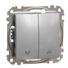 Вимикач для жалюзі Schneider Electric Sedna Design & Elements алюміній SDD113104