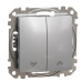 Вимикач для жалюзі Schneider Electric Sedna Design & Elements алюміній SDD113104 Вимикач для жалюзі Schneider Electric Sedna Design & Elements алюміній SDD113104