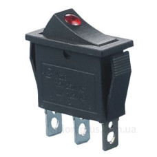 Перемикач TNSy KCD3-101EN R/B з підсвічуванням червоний (TNSy5500834)