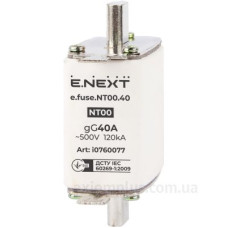 Плавкий запобіжник E.Next e.fuse.NT00.40 габарит 00 40А (i0760077)