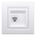 Розетка Schneider Asfora біла комп'ютерна RJ45 Cat.6 з рамкою ( EPH4700121 )