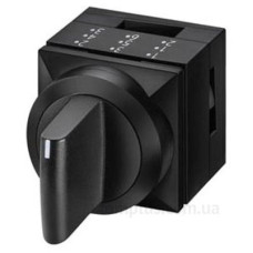 Трипозиційний перемикач Schrack MSK010305R 2х50° з фіксацією (чорний) Трипозиційний перемикач Schrack MSK010305R 2х50° з фіксацією (чорний)