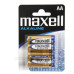 Лужна батарея Maxell 723758.04 Alkaline AA/LR6 4шт у блістері