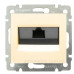 Механізм розетки комп'ютерної RJ-45 UTP Cat.5e Valena без захватів слонова кістка
