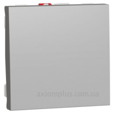 Одноклавішний вимикач Schneider Electric NU320130 (схема 1) 10А 2М (алюміній) Одноклавішний вимикач Schneider Electric NU320130 (схема 1) 10А 2М (алюміній)