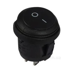 Перемикач TNSy KCD1-5-101W B/B круглий з підсвічуванням IP65 чорний (TNSy5500721)