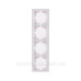 Рамка 4-місна вертикальна біла, Mira, Lezard