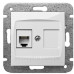 Телефонна розетка RJ11 Elektro-Plast Carla 1750-10 (білий)