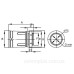 Муфта труба-коробка, IP67, М50х1.5, Ø50мм, DKC