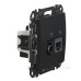 Кінцева TV-розетка Schneider Electric Sedna Design & Elements + RJ45 кат. 6 UTP чорна SDD114469T