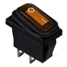 Перемикач TNSy KCD3-101WN YL/B з підсвічуванням IP54 жовтий (TNSy5500848)