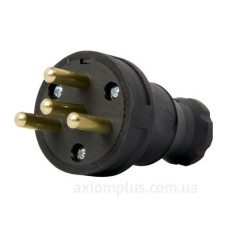 Чотирьохполюсна каучукова переносна силова вилка E.Next e.plug.rubber.030.25 25А (s9100028) Чотирьохполюсна каучукова переносна силова вилка E.Next e.plug.rubber.030.25 25А (s9100028)