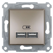 USB розетка Schneider Electric Asfora EPH2700269 (бронза) USB розетка Schneider Electric Asfora EPH2700269 (бронза)