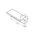 Вуличний світильник Goldlux 324047 Tesa LED 1x10W 4000K 1100Lm IP54 чорний