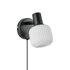 Бра, настінний світильник Nordlux 2412631003 Milford Mini E14 1x10W IP20 чорний