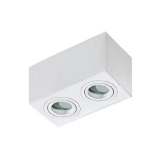 Точковий світильник Azzardo AZ2823 Brant Square GU10 2x50W IP44 білий