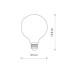 Світлодіодна лампочка Nowodvorski 10593 Bulb Vintage LED E27 1x6W 2200K 550Lm IP20