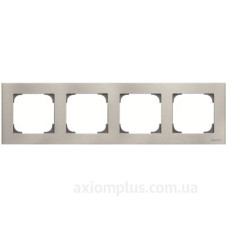 Чотиримісна рамка ABB Sky 2CLA857400A1401 8574 AI (сталь) Чотиримісна рамка ABB Sky 2CLA857400A1401 8574 AI (сталь)