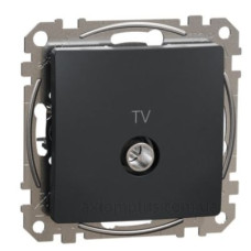 Кінцева TV-розетка 4 дБ Schneider Electric Sedna Design & Elements чорна SDD114471