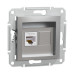 Розетка Schneider Asfora алюміній комп'ютерна RJ45 Cat.6 ( EPH4700161 )