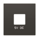 Центральна плата USBx2 розетки ABB Sky 2CLA858500A1501 8585 NS (чорний оксамит)
