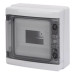 Щит накладний GEWISS 40CD 8М 215х210х100мм ІР65 (GW40102) Щит накладний GEWISS 40CD 8М 215х210х100мм ІР65 (GW40102)