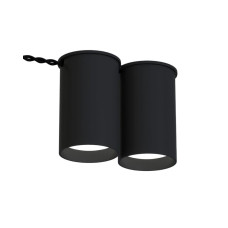 Точковий світильник Pikart 33889-2 BP GU10 2x60W IP20 чорний Точковий світильник Pikart 33889-2 BP GU10 2x60W IP20 чорний