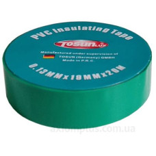 Ізоляційна стрічка TOSUNlux PVC 20м зелена (6940151079866) Ізоляційна стрічка TOSUNlux PVC 20м зелена (6940151079866)
