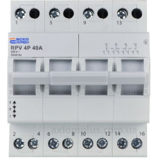 Вимикач-роз`єднувач Аско-Укрем (І-0-ІІ) RPV 4P 40A (A0010220012) Вимикач-роз`єднувач Аско-Укрем (І-0-ІІ) RPV 4P 40A (A0010220012)