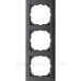 Трьохмісна рамка Schneider Electric M-PURE MTN4030-3614 антрацит Трьохмісна рамка Schneider Electric M-PURE MTN4030-3614 антрацит