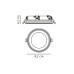 Точковий світильник Nordlux 47520101 Elkton LED 1x5W 2700K 350Lm IP20 білий