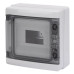 Щит накладний GEWISS 40CD 8М 215х210х100мм ІР65 (GW40102) Щит накладний GEWISS 40CD 8М 215х210х100мм ІР65 (GW40102)