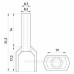 Ізольований наконечник E.Next e.terminal.stand.te.2.16.grey 2x16 кв.мм сірий (s4037012)