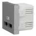 Подвійна USB розетка Schneider Electric NU341830 2.1А 2М (алюміній)