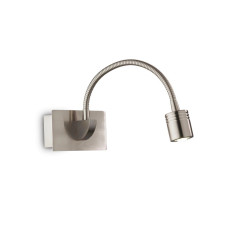 Бра, настінний світильник Ideal Lux 31477 Dynamo LED 1x3.5W 4000K 190Lm IP20 нікелевий