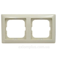 Двомісна рамка ABB Basic 55 2512-92-507 (слонова кістка)