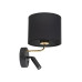 Бра, настінний світильник TK Lighting 4234 Richi E27+G9 1+1x15W+8W IP20 чорний