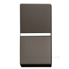 Кнопковий вимикач із символом «Світло» ABB Zenit 2CLA210470N1801 N2104.7 AN 1М (антрацит)