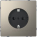 Розетка з з/к Schneider Electric D-Life MTN2301-6050 нікель