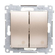 Подвійний перехресний вимикач Kontakt Simon Simon 54 Premium DW7/2.01/44
