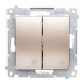 Подвійний перехресний вимикач Kontakt Simon Simon 54 Premium DW7/2.01/44