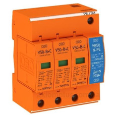 Обмежувач перенапруг OBO Bettermann (5093654) Тип I+II V50-B+C 3+NPE