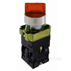 Перемикач ElectrO BK2465NONCL PB2-BK2465 І-0 LED Ø22мм NO+NC червоний