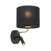Бра, настінний світильник TK Lighting 4234 Richi E27+G9 1+1x15W+8W IP20 чорний