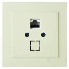 Розетка Nilson Touran кремова комп'ютерна CAT5e RJ45 ( 24121044 )