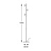 Торшер Zuma Line F0603-03A-F7B1 Boston LED 3x5W 3000K 1650Lm IP20 золотий (5907925003695)