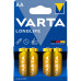 Батарейка лужна Varta Longlife AA (блістер 4шт) Батарейка лужна Varta Longlife AA (блістер 4шт)
