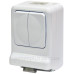 Розетка із вимикачем ETI PRV-2 2Р+РЕ IP 44 10/16A 250В
