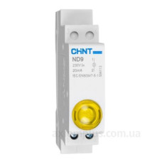 Модульний індикатор Chint ND9-1/Y AC/DC230В жовтий (594118) Модульний індикатор Chint ND9-1/Y AC/DC230В жовтий (594118)